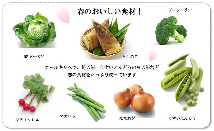 いっぷく堂　春の食材